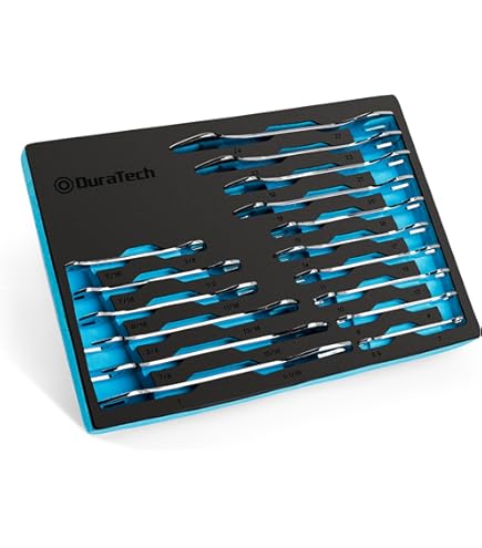 VCT 12-Piece Socket Extension Bar Set – 1/4, 3/8, And 1/2 Inch Drive, CR-V Steel Mirror Finish, Foam Tray Storage