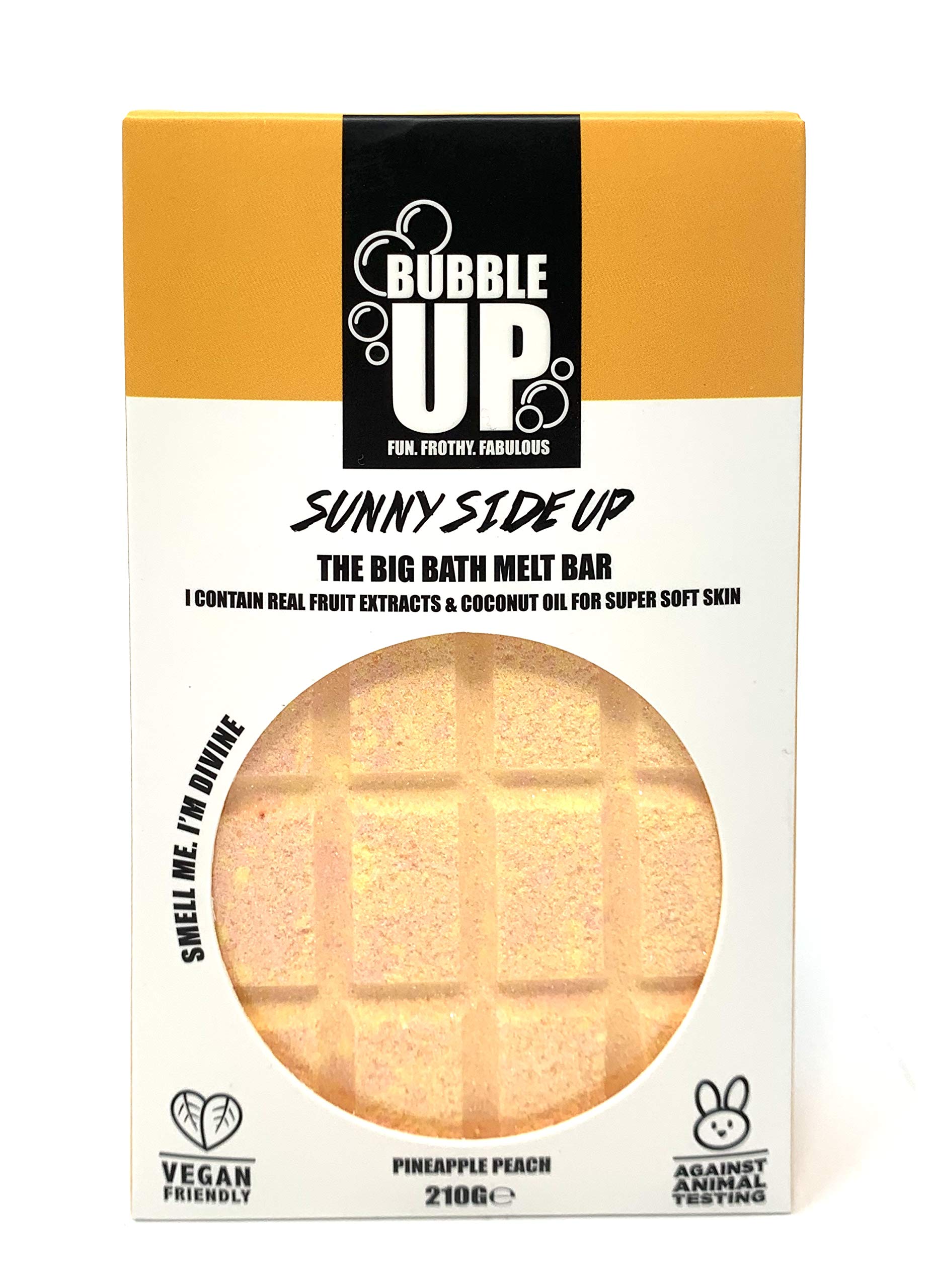Bubble Up Bath Oil Melt Bar - Moisturises Skin & Awakens The Mind - Vegan Friendly & Cruelty Free - PINEAPPLE & PEACH