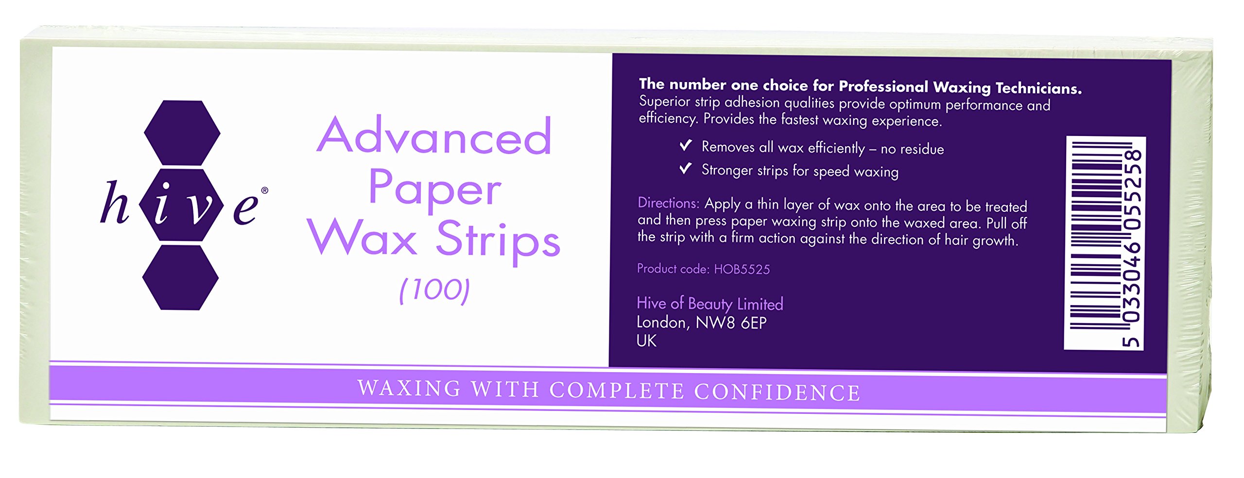 Hive Advanced Paper Waxing Strips - Pack of 100