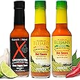 Mild & Hot Trio Hot Sauce Variety Set (Mild & Hot Trio Variety Pack, 5oz (3 Bottles))