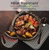 Linda's Essentials Silicone Trivets 4 Pack 30x23 cm Heat Resistant Mats view 3