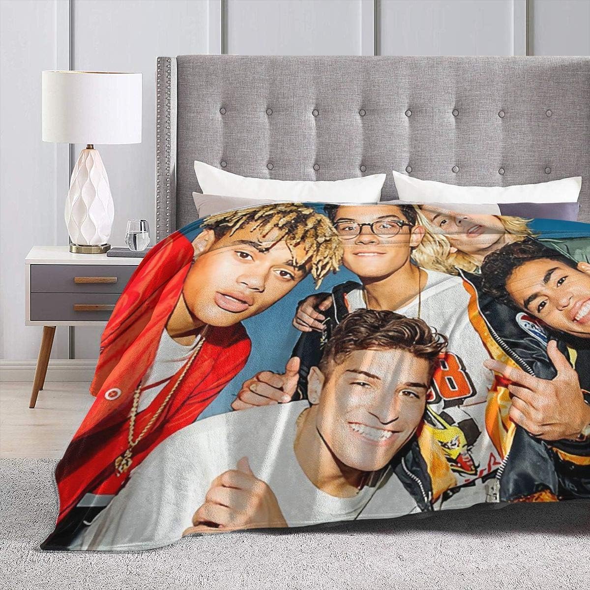Peyolad Soft Flannel Bed Blanket Soft Throw-Blankets for Kids Teenages Adults Bedroom Decor PrettyMuch Merchandise Ultra Soft Micro Fleece Blanket Couch 80X60inches