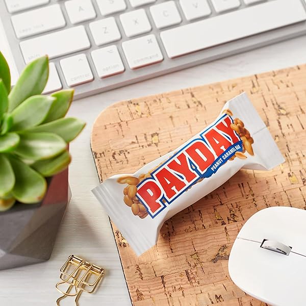 PAYDAY PEANUT CARAMEL SNACK SIZE, CANDY BULK BAG, 33 OZ