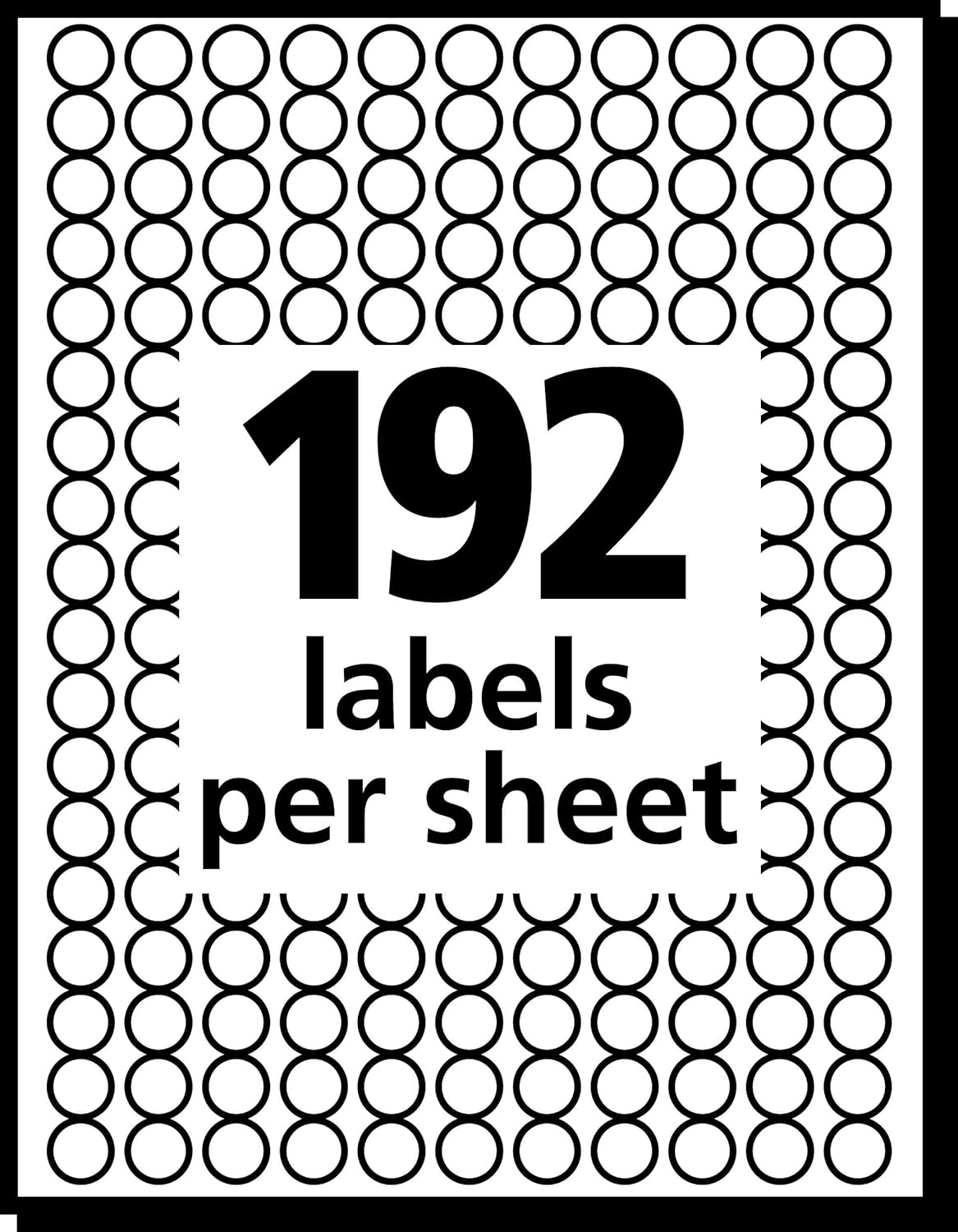 Avery Removable Color Coding Labels, 0.25 Inches, Assorted, Round, Pack of 768 (5795) : Color Sitckers : Office Products