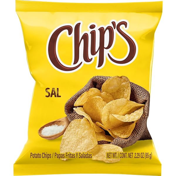 CHIP’S SALTED POTATO CHIPS, CLASSIC CRUNCH, MEXICAN-STYLE SNACK,...