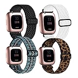 4 Pack Stretchy Bands Compatible with Fitbit