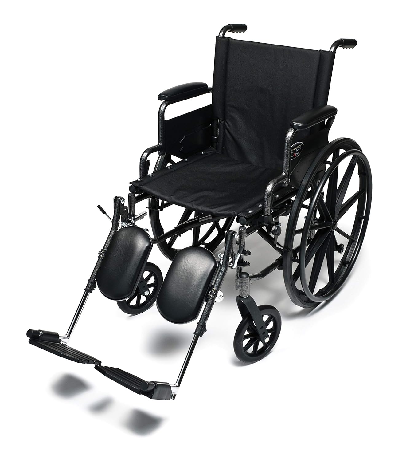 Everest & Jennings Traveler L4 Lightweight Wheelchair, Adjustable-Height Desk Arms & Elevating Legrests, 18x18" Seat, Silvervein Color: Industrial & Scientific