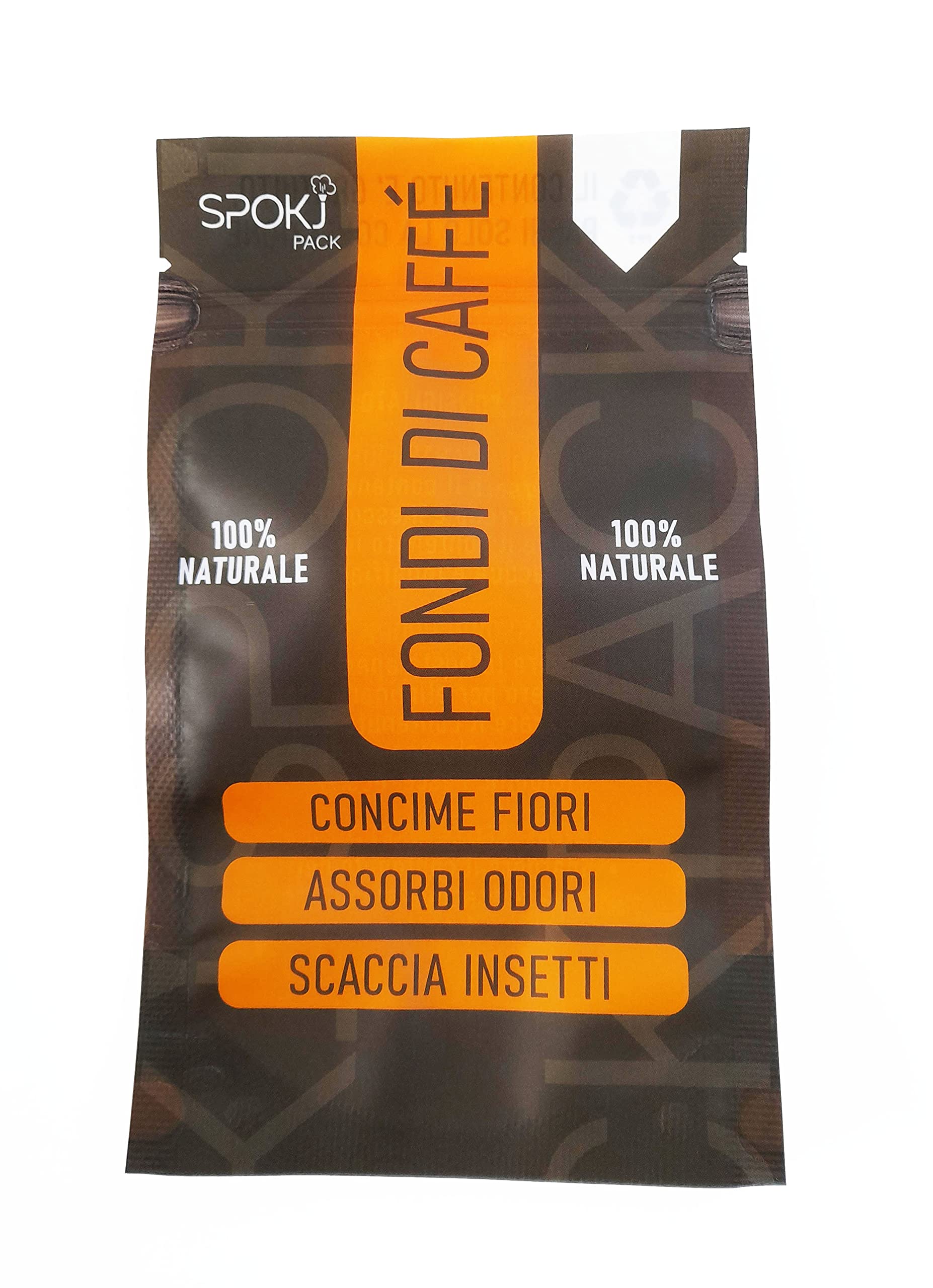 Spokj Pack - Doypak Pack with Zip for Coffee Grounds Storage (1 Kit of 25 Pcs)