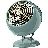 Vornado VFAN™ Mini Fan, Classic Vintage Fan, Retro Metal Air Circulator, For Desk & Bedside, 2 Speeds, Adjustable Tilt, Personal Cooling with Targeted Airflow, Quiet Fan, Green