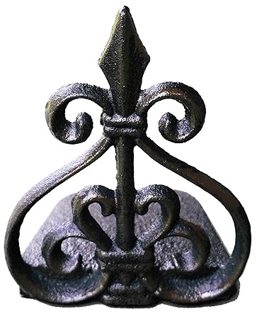 Lulu Decor Cast Iron Fleur De Lis Door Stop Door Stopper