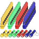 Boao 48 Pieces Mini Flashlight Keychain Bulk Assorted Colors Lightweight, Portable Toy LED Flashlight for Hiking Camping Party Favors