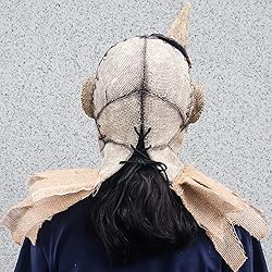 Scarecrow Mask Burlap Sack Clown Mask Creepy Full