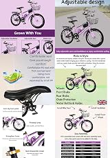 Generic Kids Bike Purple Girls Mountain Bike 22 Inch 24 Inch 6-12 view 4