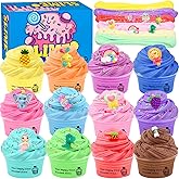 uscan Cloud Slime Butter Slime Kit, Fluffy Slime for Kids Slimes Pack of 12, Slime Party Favors for Kids Toy Slimes Party Fav