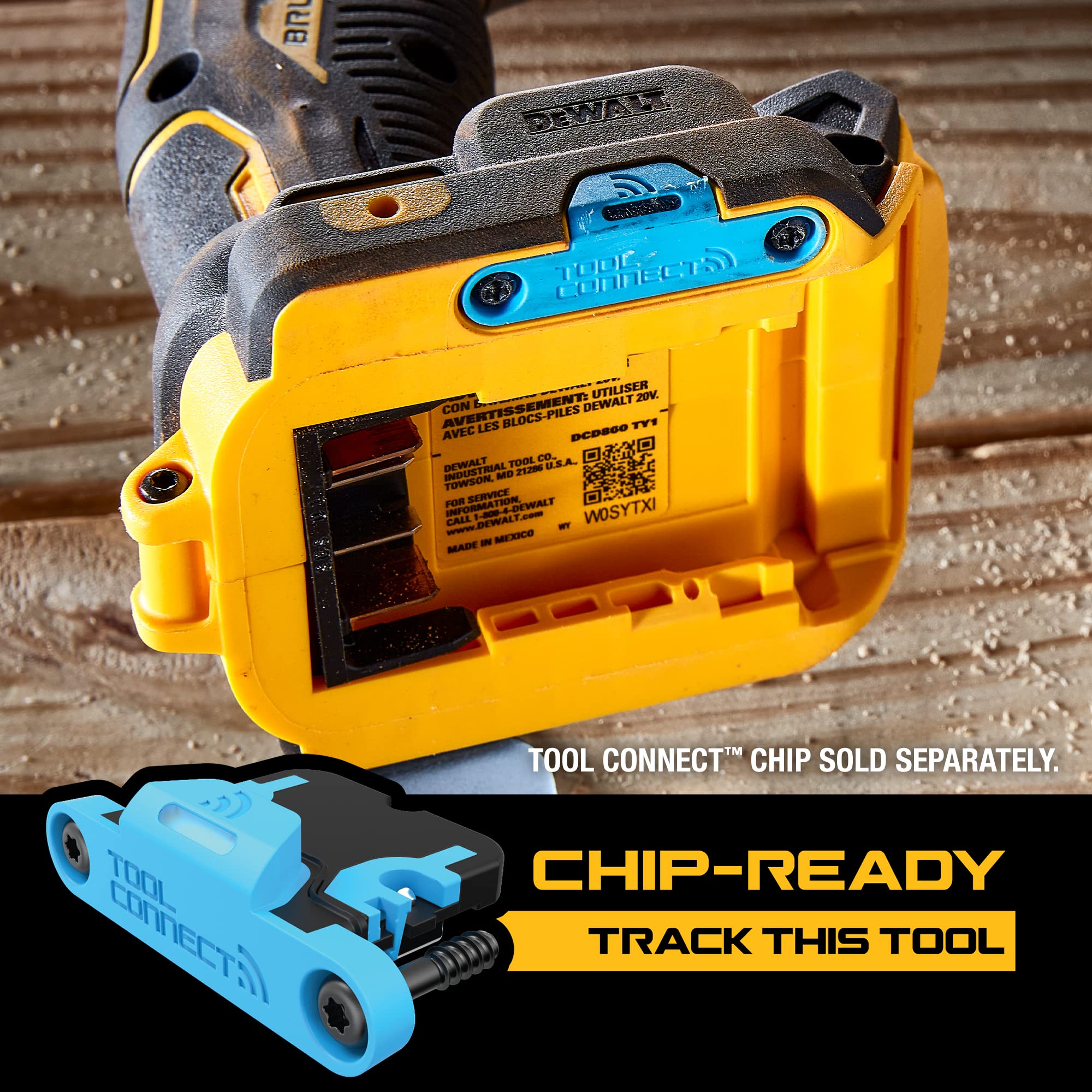 DEWALT 20V MAX XR Cordless Drill/Driver, 1/2-in, Bare Tool Only (DCD800B)