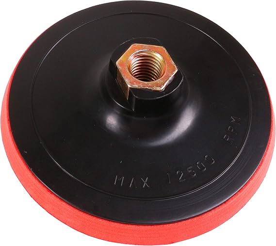 M14 x 2 Hook & Loop 125mm x 10mm Rubber Backing Pad for Angle Grinder