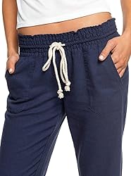 Roxy womens Oceanside Pants, Mood Indigo, Medium US
