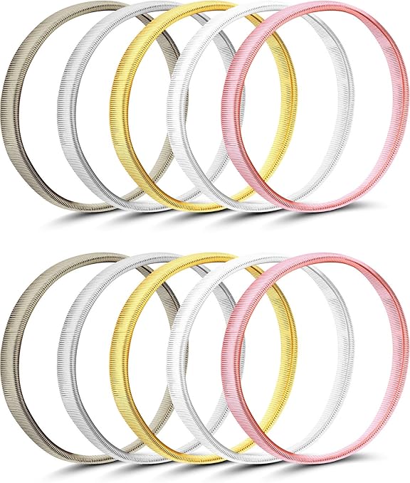 5 Pairs Shirt Sleeve Holders Antislip Arm Sleeve Garters Metal Stretch