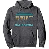 California Bear Vintage Retro Nature Hiking Souvenir Gift Pullover Hoodie