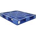 Vestil PLP2-4840-BLUE Blue Polyethylene Pallet with 4 Way Entry, 6600 lbs Capacity, 39.5" Length, 47.375" Width, 6" Height