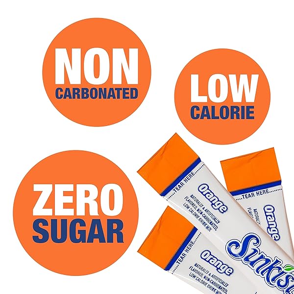 SUNKIST SODA VARIETY PACK, SINGLES TO GO ORANGE, STRAWBERRY, GRAPE AND PEACH (30 TOTAL STICKS)