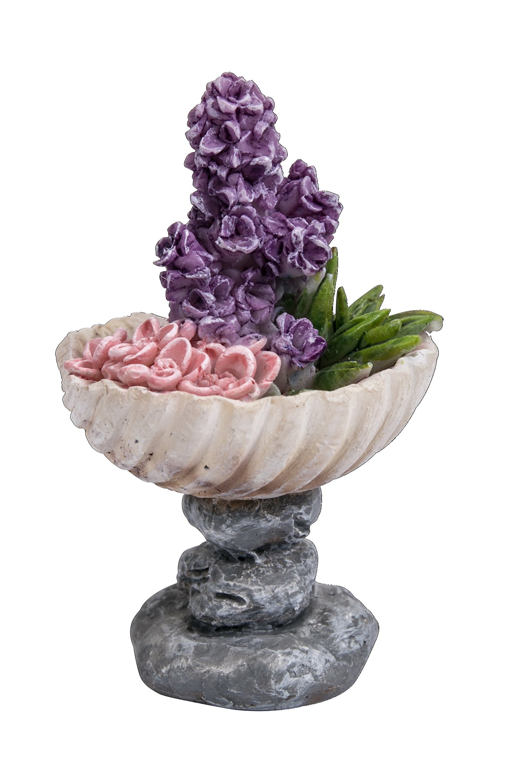 Miniature World Pebble Planter ornament - Granite