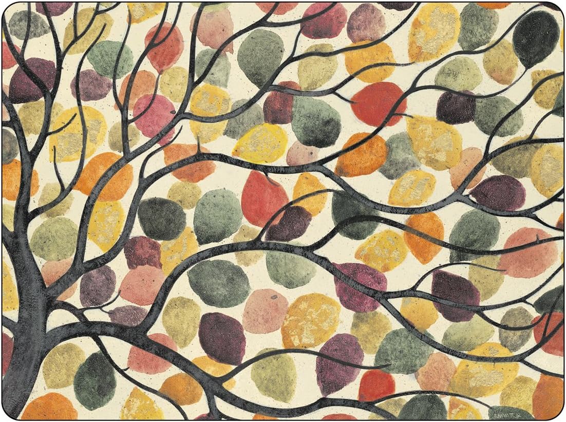 Pimpernel Dancing Branches Placemats - Set of 6, Multicolor, 30.5cm x 23cm