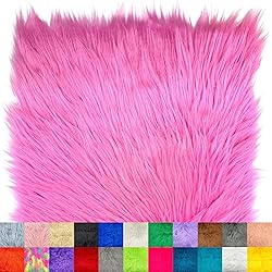 Ice Fabrics Faux Fur Fabric Squares - 14x14 Inches