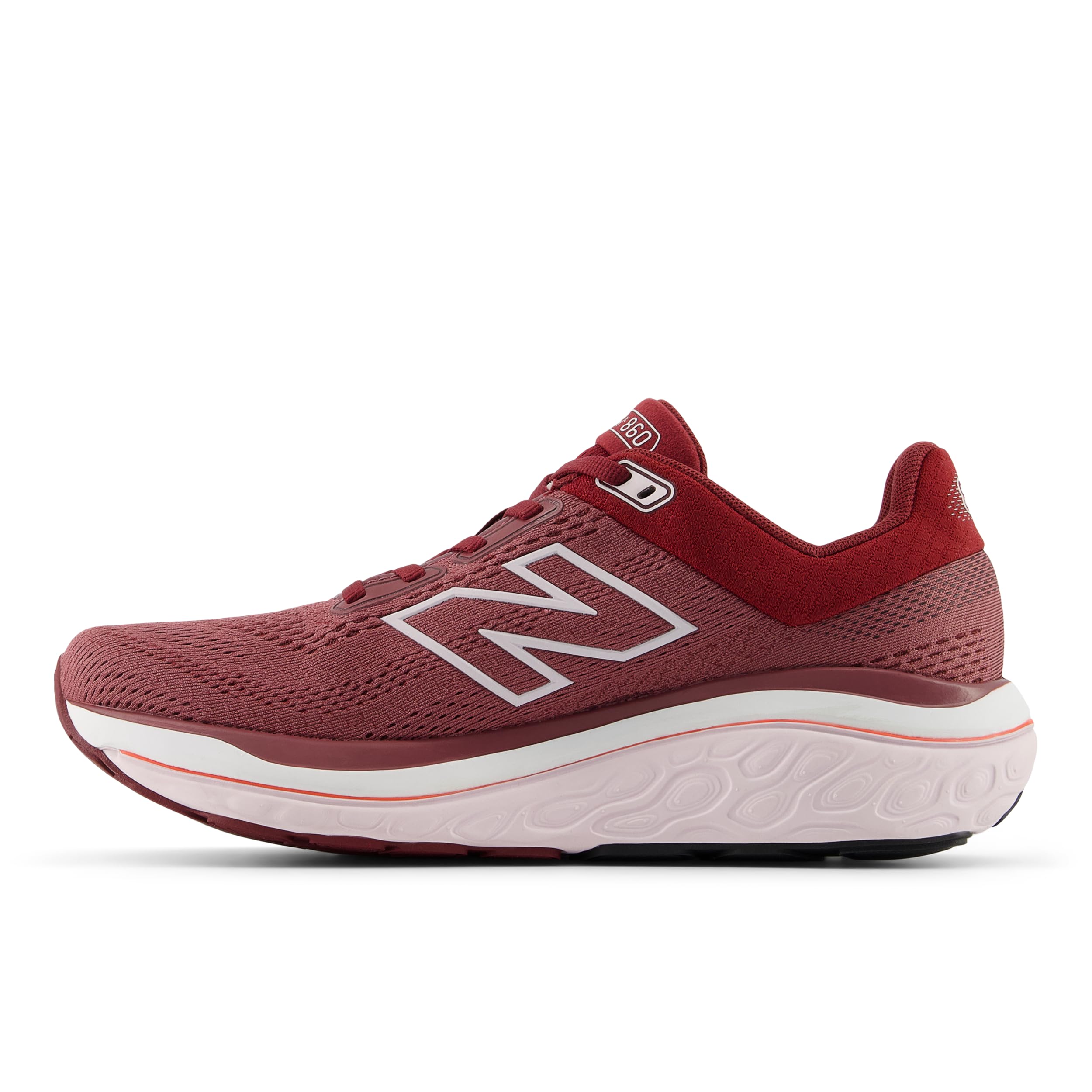 New Balance Women's Fresh Foam X 860 V14 Running Shoe, Washed Burgundy/Monarch Burgundy/Pink Granite, 6 W Image