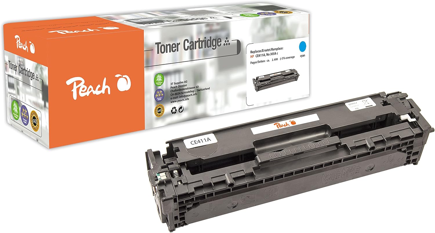 Peach Toner Module cyan, compatible with HP No. 305A, CE411A c