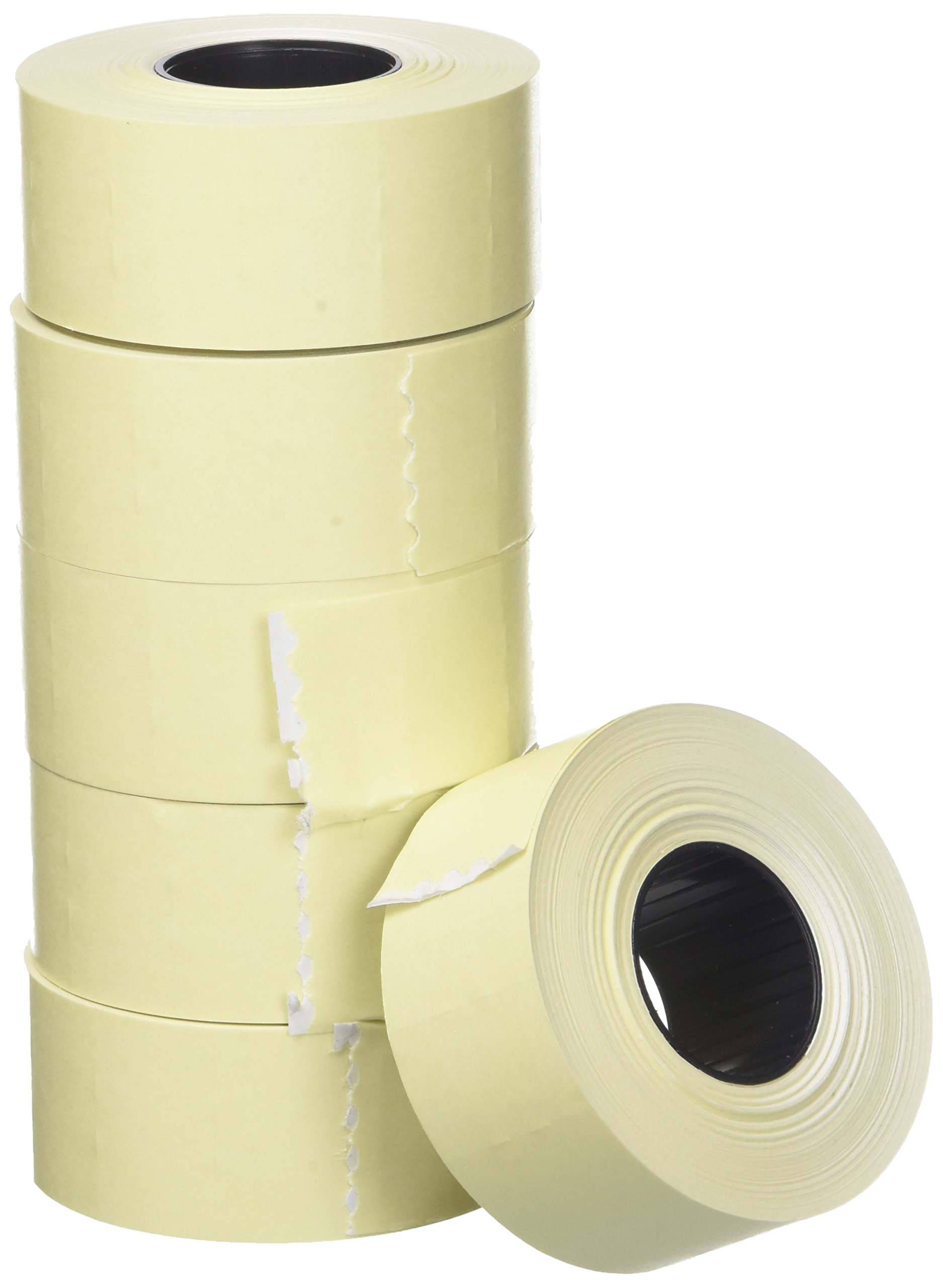 APLI 100917 Pack of 6 rolls for labeling machine, White