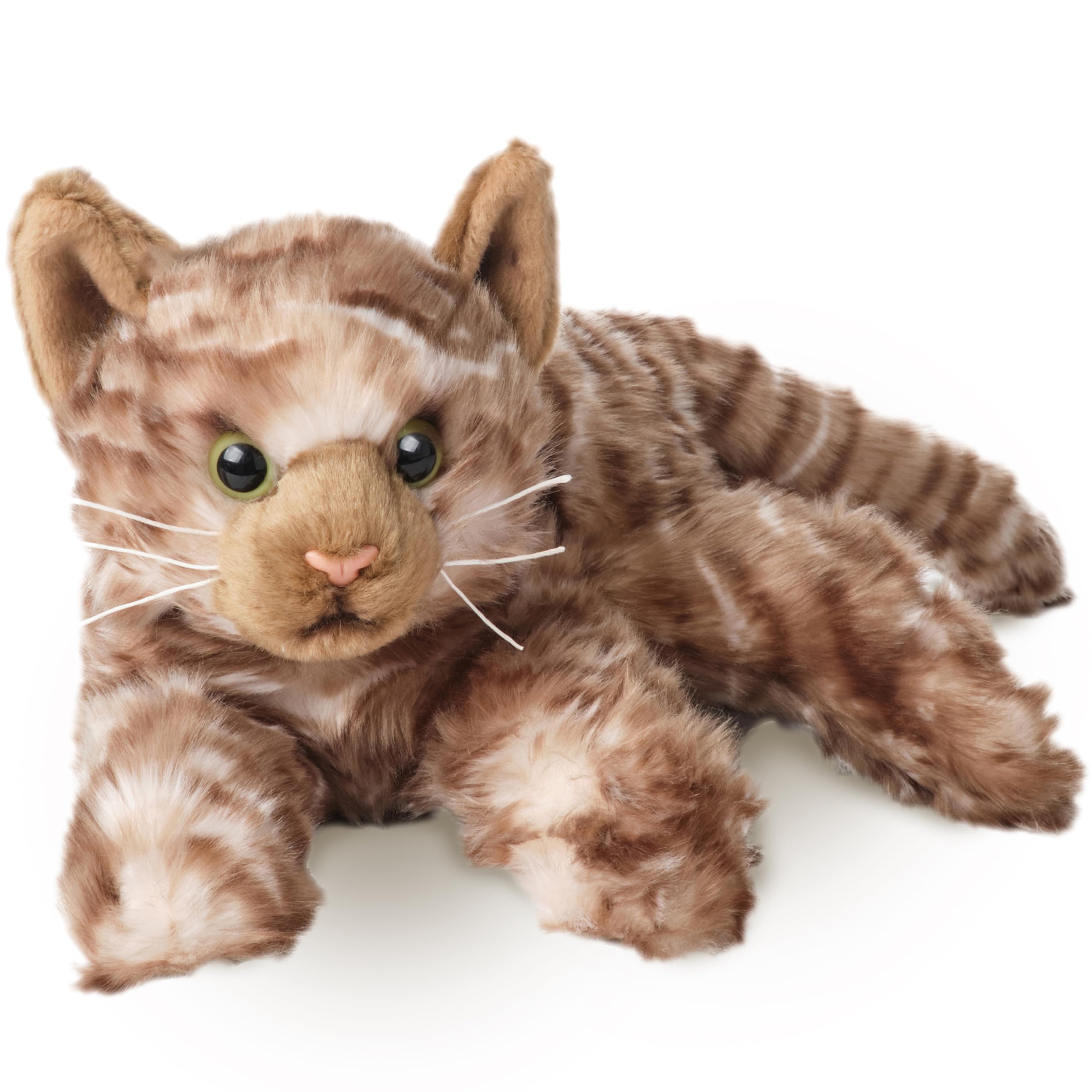 Photo 1 of Bearington Collection Louie Cat 15-Inch Tabby Plush Toy - Realistic Cat Stuffed Animal & Plushies for Kids