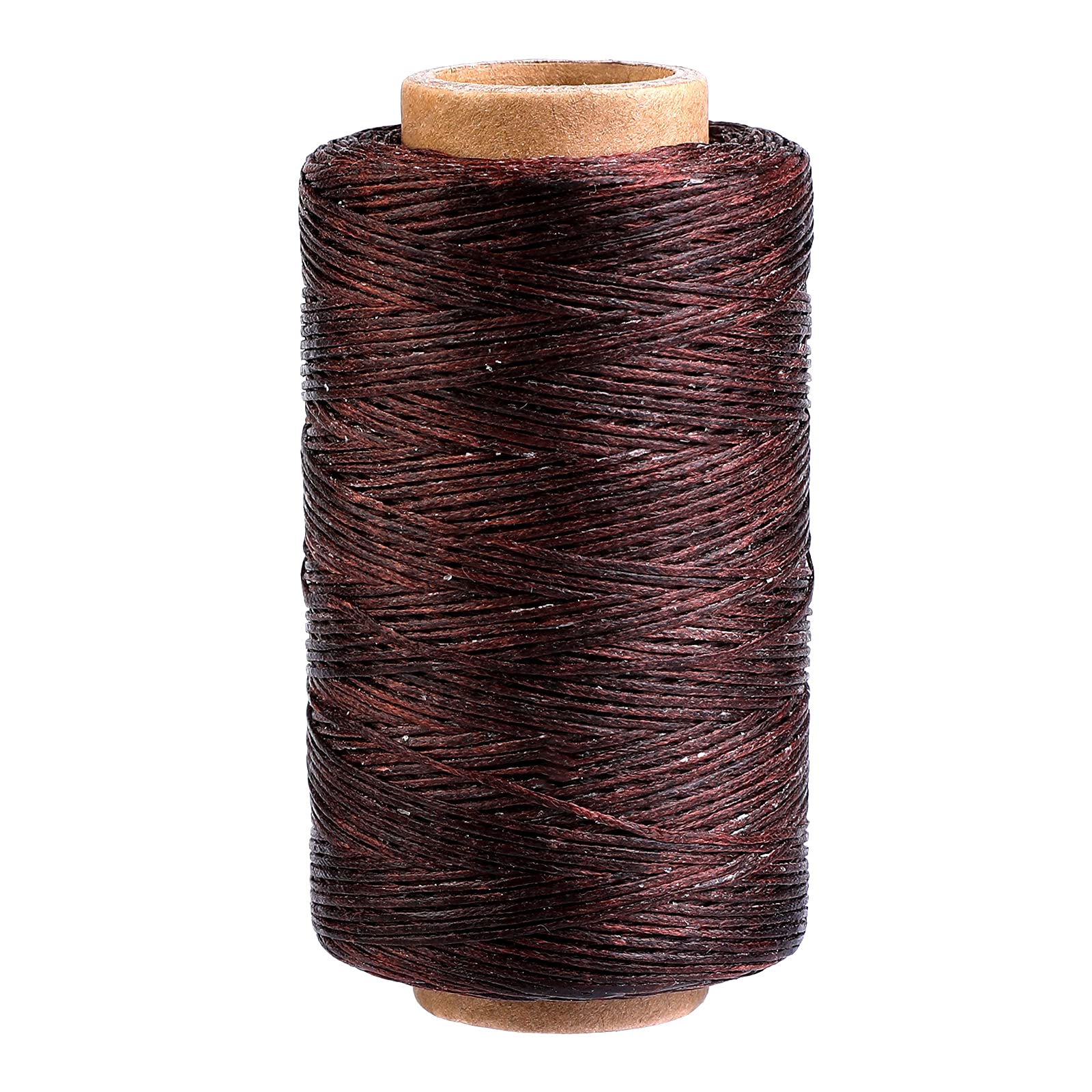 Photo 1 of 284 Yards Waxed Thread, 210D Heavy Duty Wax Upholstery Thread for Leather Sewing, 0.8mm Flat Waxed String for Bookbinding/Shoe Repairing/Leather Projects