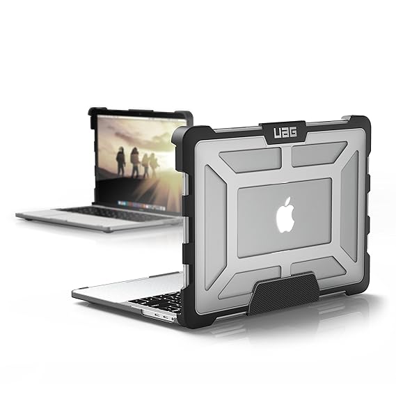 Urban Armor Gear Schutzhülle für Das Apple MacBook Pro 13' (2016 - 2018) - Transparent [Kompatibel mit und Ohne Touch Bar | L
