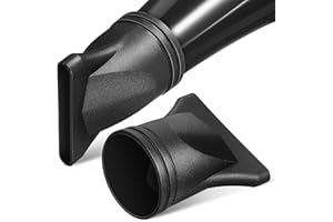 TEHAUX 2pcs Hair Dryer Nozzle Concentrator Attachments for 4.5cm Diameter Dryers, Black Styling Tools