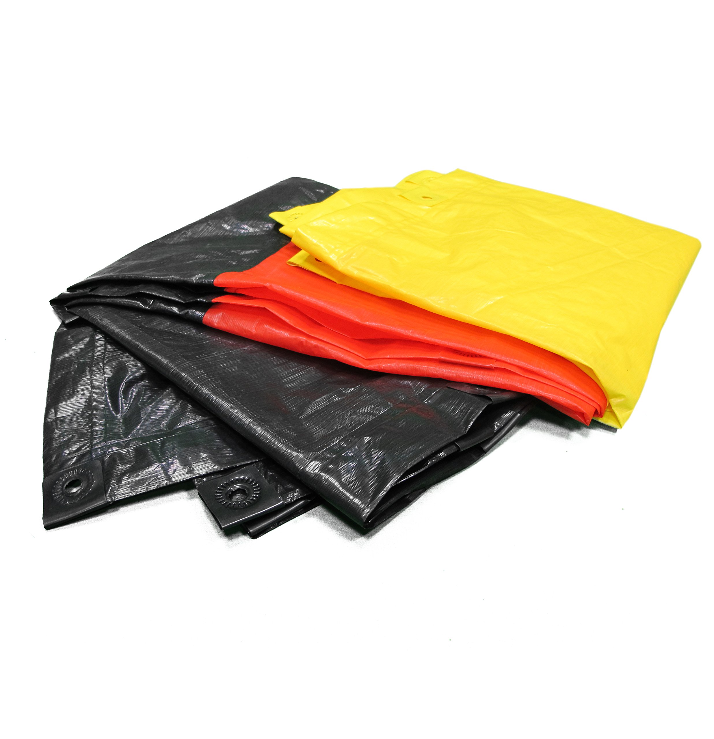 Rainexo 'Wood Strong 70 Tarpaulin – Black/Red/Yellow, 2 x 3 m
