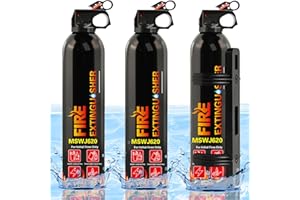MEINV Fire Extinguisher for Boat - 3 Pcs House Fire Extinguisher with Bracket, 620ml Portable Car UTV Fire Extinguisher Kit, Class A B C K Small Water-Based Fire Extinguishers for Truck/Kitchen/RV/Apartment