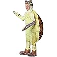 Sea Turtle Kids Costume - Hooded Jumpsuit with Attached Mitts, Shoe Covers, and Shell - Ocean Animal Dress Up for Children