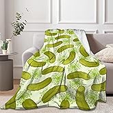 Newhomestyle Dill Pickles Throw Blanket Soft Warm Cozy Lightweight Decorative Blanket for Couch, Bed, Sofa, Travel 40x50 inch