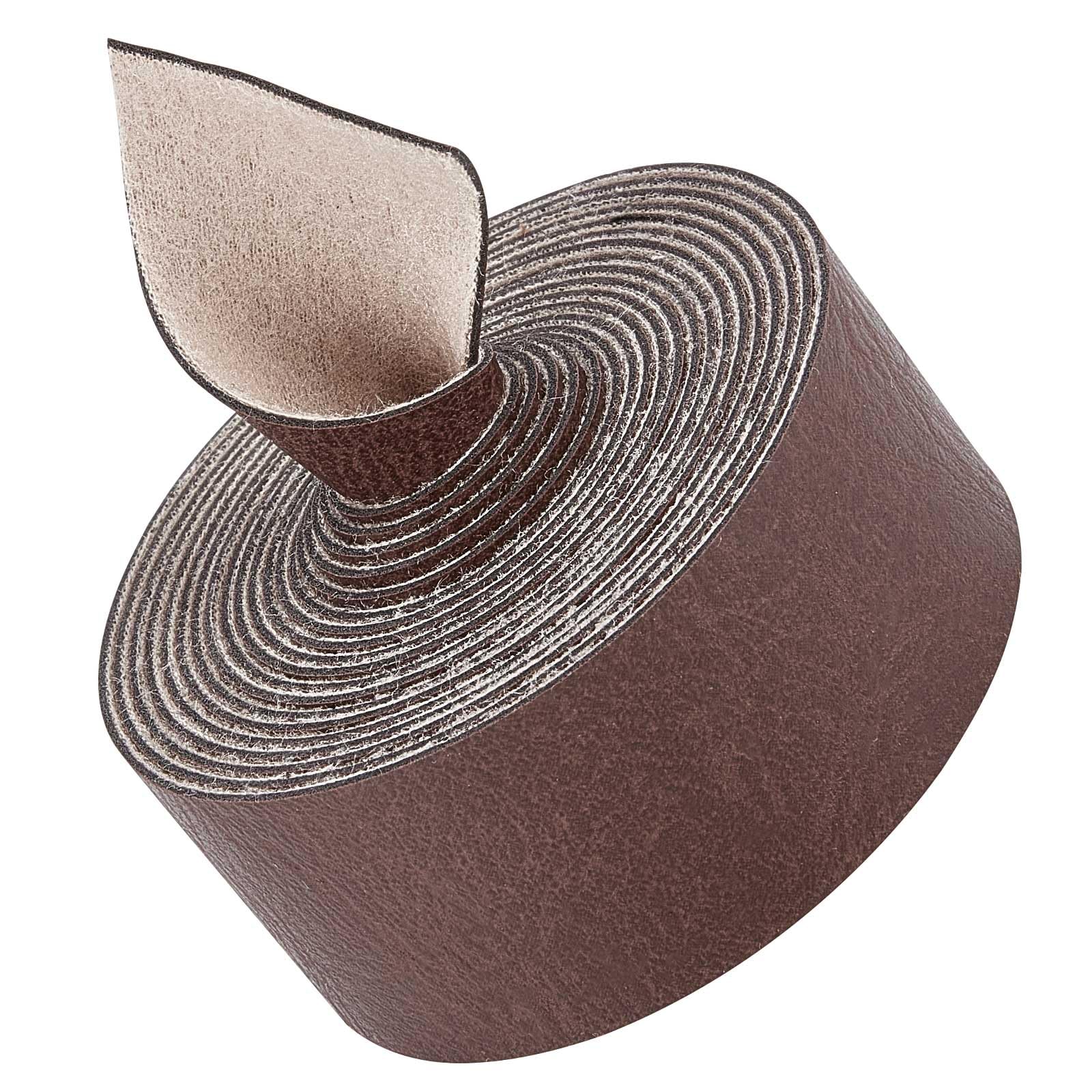 GORGECRAFT 79" x 1" Matte Dark Brown Faux Grain Buffalo Leather Strap 1.2mm Thick Flat Leather Strip Cord Single Sided Leather Strap Roll Synthetic Leather Supplies for Necklace Hatbands Pet Collars