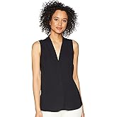 NIC+Zoe Women's Easy Day to Night Top Shirt, Black Onyx, Extra Large