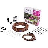 Raindrip SDFSTH1P Automatic Drip Irrigation Watering Kit with Timer for Flowers, Shrubs, and Trees, Waters up to 10 Plants, Includes Timer with Customizable Settings, 2 GPH Drippers