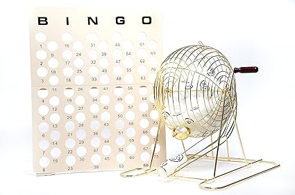 Regal Games Large Professional Brass Ping Pong Ball Bingo Cage