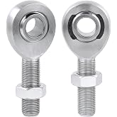 1/2" Heim Joint Rod End Kit,.5" Chromoly Heim Joints Panhard Rod End Kit | 1 Set Left and Right Hand Thread Heim Joint with Jam Nuts, Great for Steering,Suspension, Traction Bars