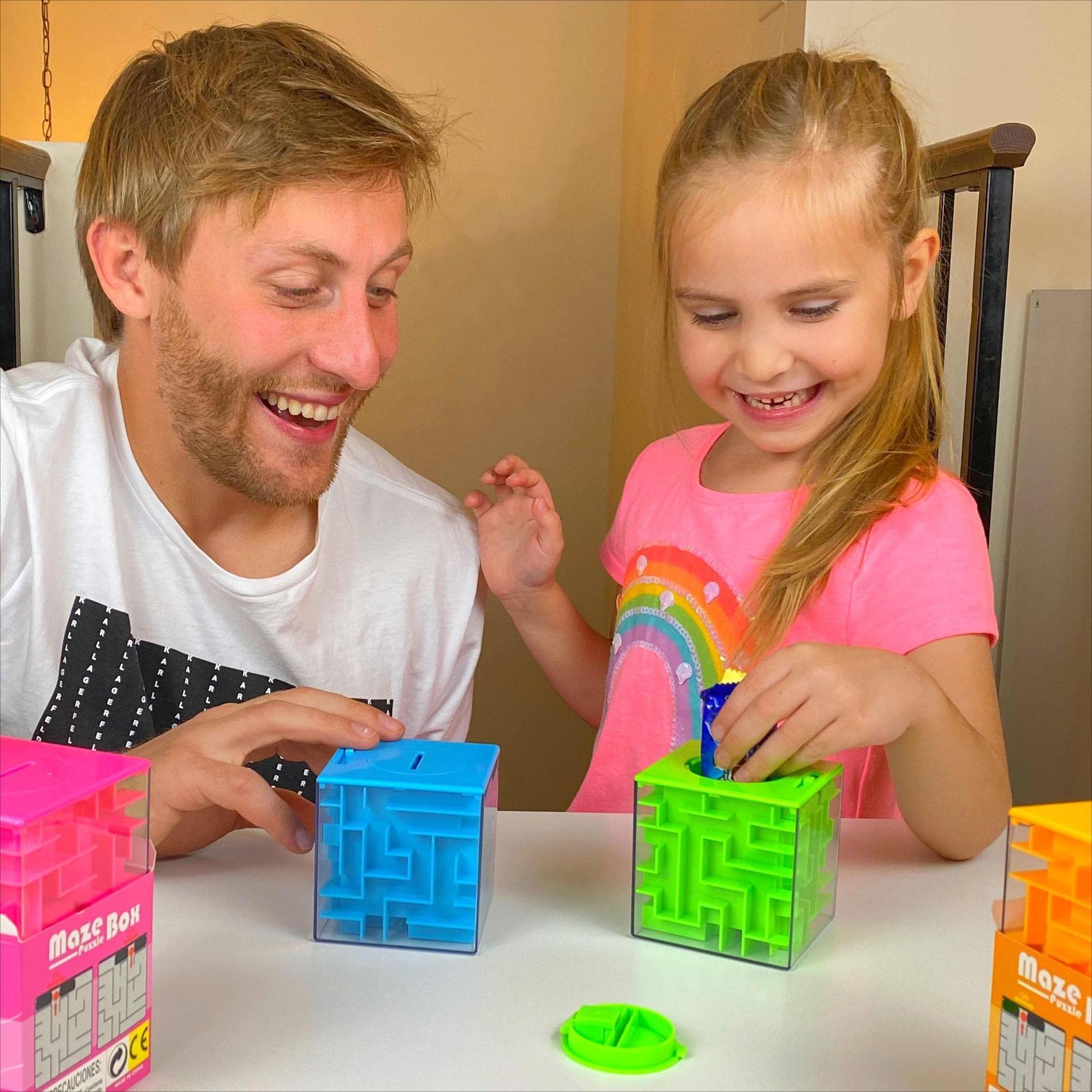 6 Pack Money Maze Puzzle Gift Boxes, A Fun Unique Way to Give Gifts for People You Love, Great for Kids and Adults