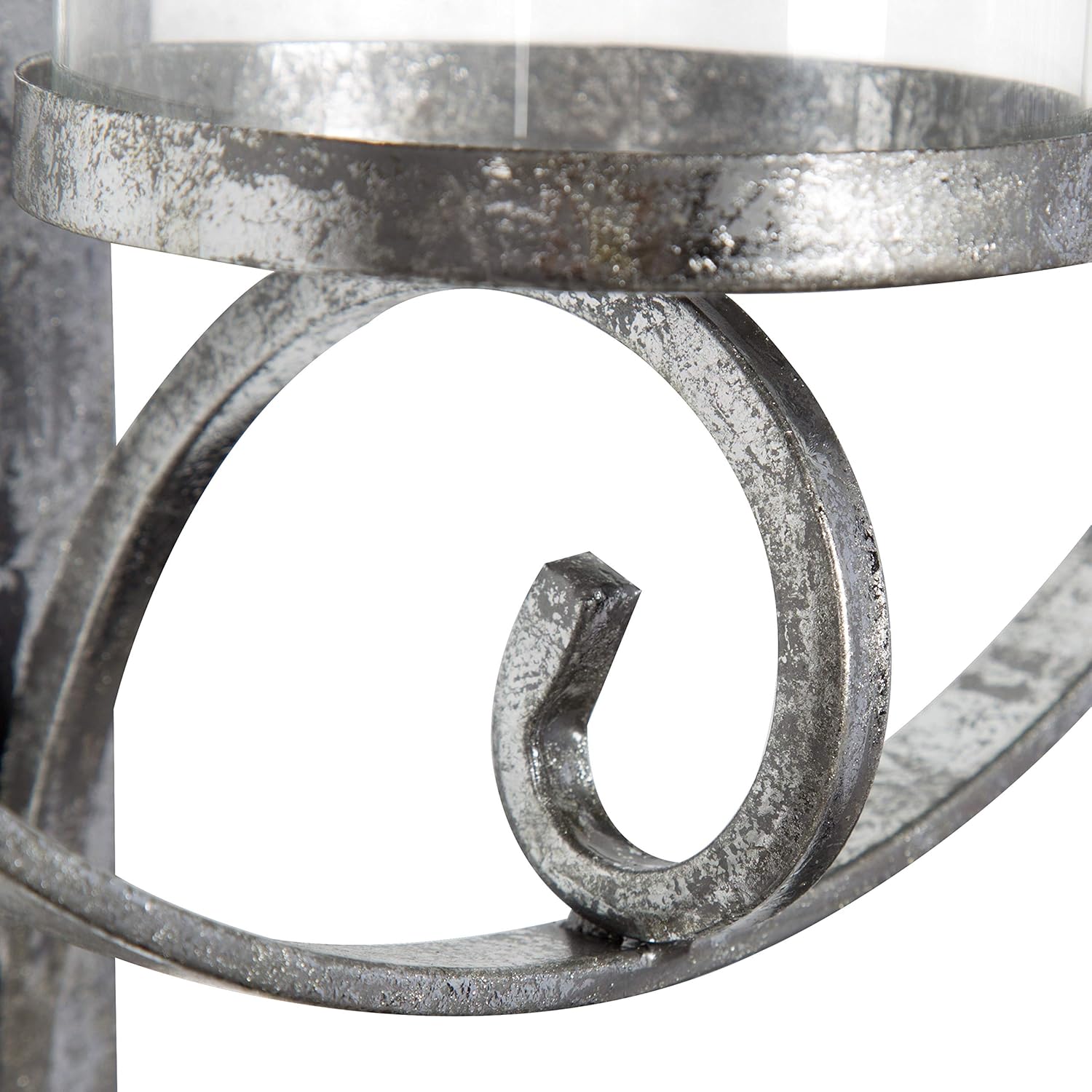 Kate and Laurel Doria Metal Wall Candle Holder Sconce, Silver: Home & Kitchen