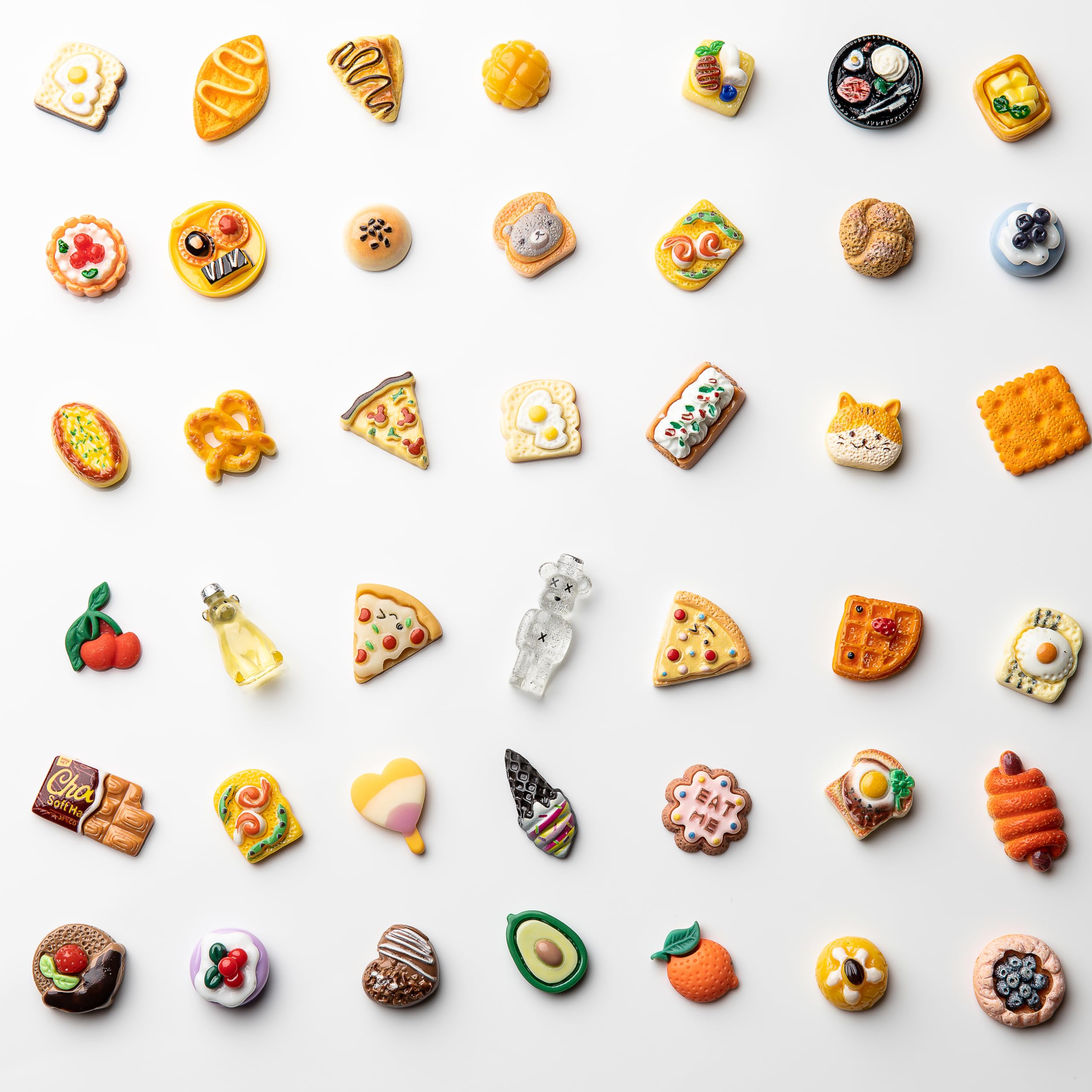 Slime Charms Food Cute Set - Mixed Lot Assorted Food Resin Flatback Cute Sets for DIY Crafts Making,Decorations,Scrapbooking,Embellishments,Hair Clip 25pcs
