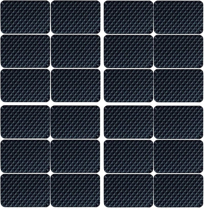 LLRY Premium Furniture Pads Thick Non-Slip Gripper 24PCS 28x42mm Floor
