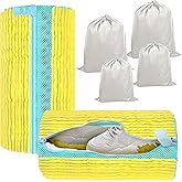 (2+4pcs) Large Shoes Washing Bag for Washing Machine.Reusable Shoe Cleaning Bags for Washer and Dryer, 2pcs Laundry Bags for Tennis Shoes and Sneaker. 4Extra Large Non-woven Storage Bags included