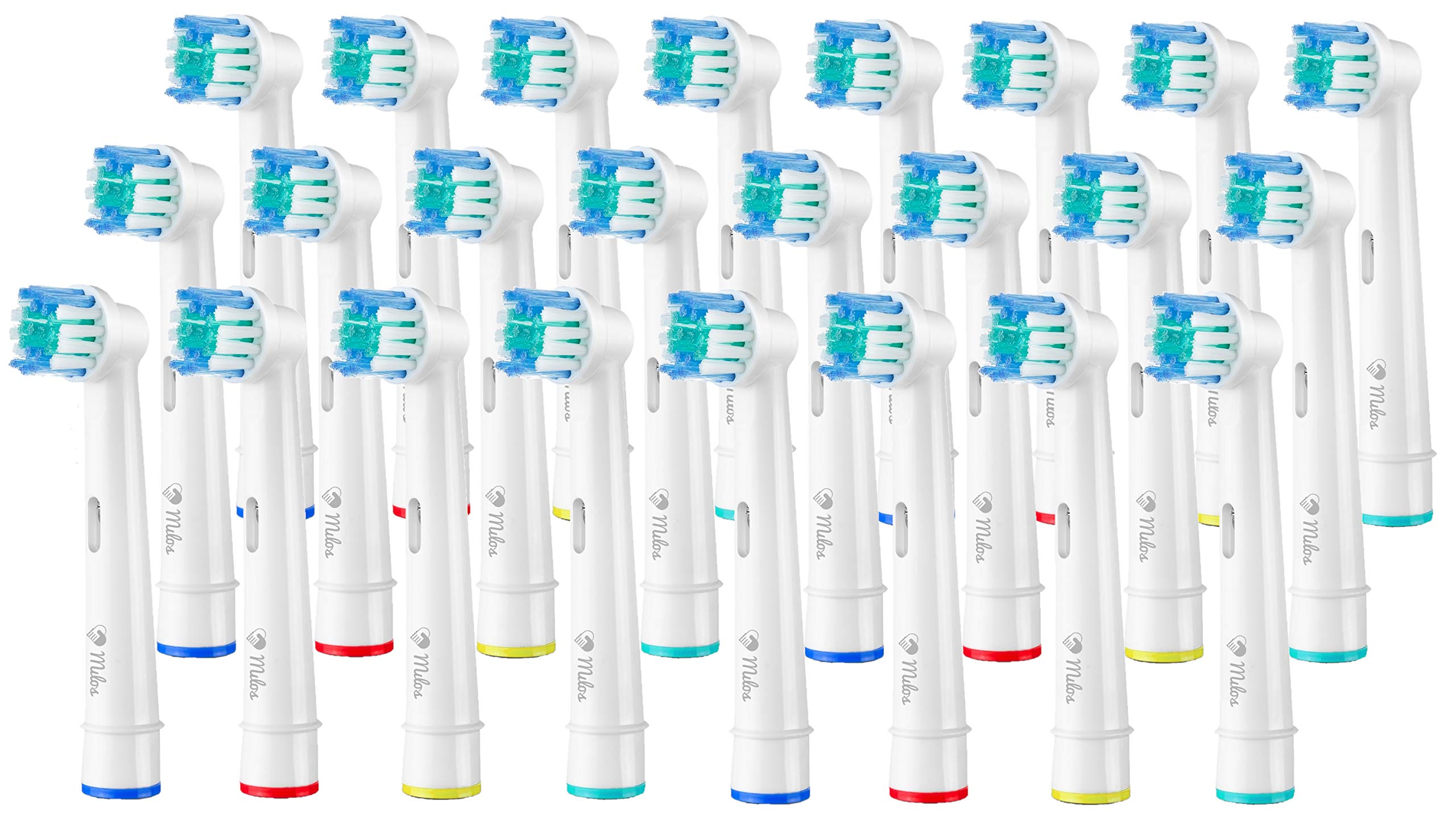 Toothbrush Head Compatible with Oral B - Milos Replacement Electric Toothbrush Head 24 Pack Deep and Precise Cleaning Replacement Toothbrush Heads Compatible Oral B
